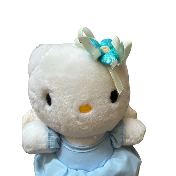 Vintage 2000 Hello Kitty Sanrio Smiles Blue‎ Lace Angel Plush 8" Tall - Picture 6 of 6